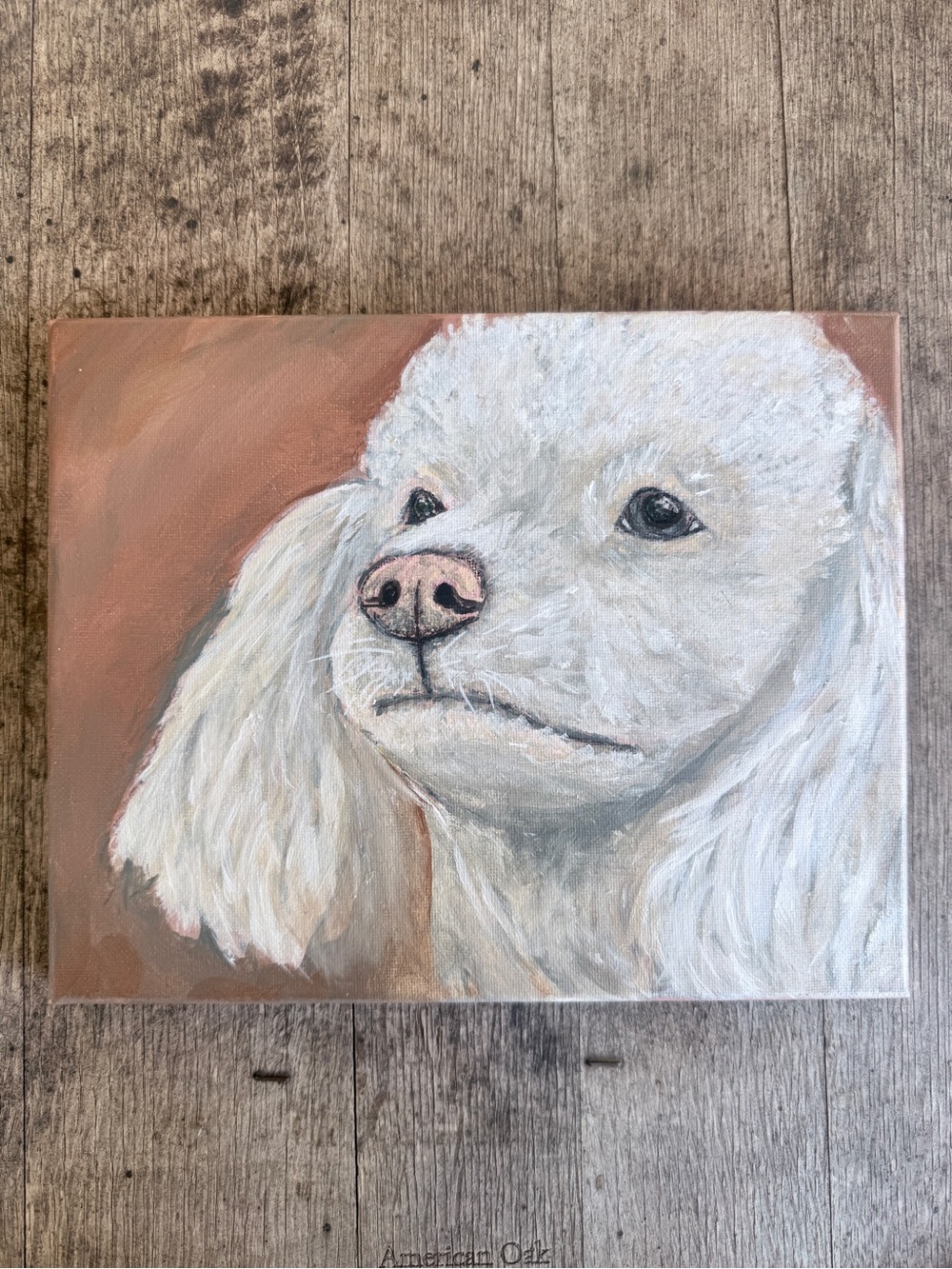 RIKKISRATPACK Custom poodle painting